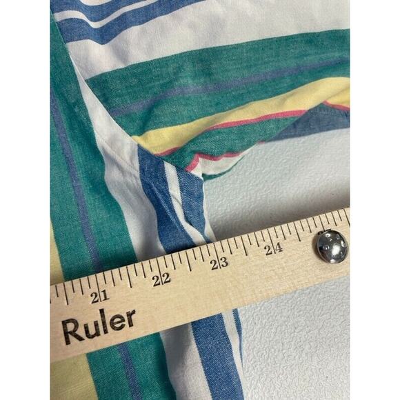 VTG Ralph Lauren Button Up Shirt Men's Large Vertical Stripe Retro University - Picture 9 of 9